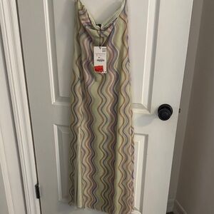 Multicolor Zigzag Pattern Dress from zara brand new with tag